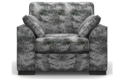 Heart of House Lincoln Shimmer Fabric Chair - Silver